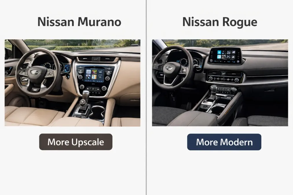 Nissan Murano vs Rogue interior upscale vs modern cabin design and Lemon Law eligibility