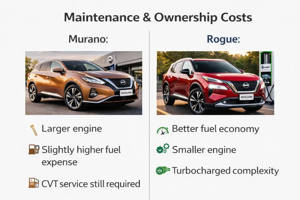 Nissan Murano vs Rogue maintenance and ownership costs with Lemon Law coverage for recurring defects