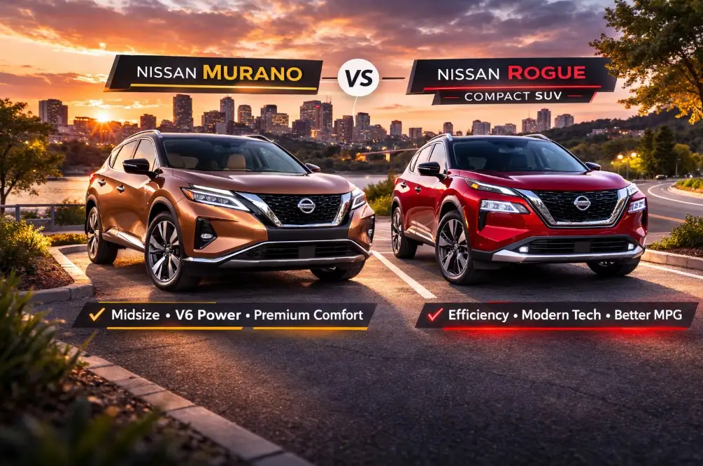 Nissan Murano vs Rogue side by side SUV comparison and Lemon Law rights explained